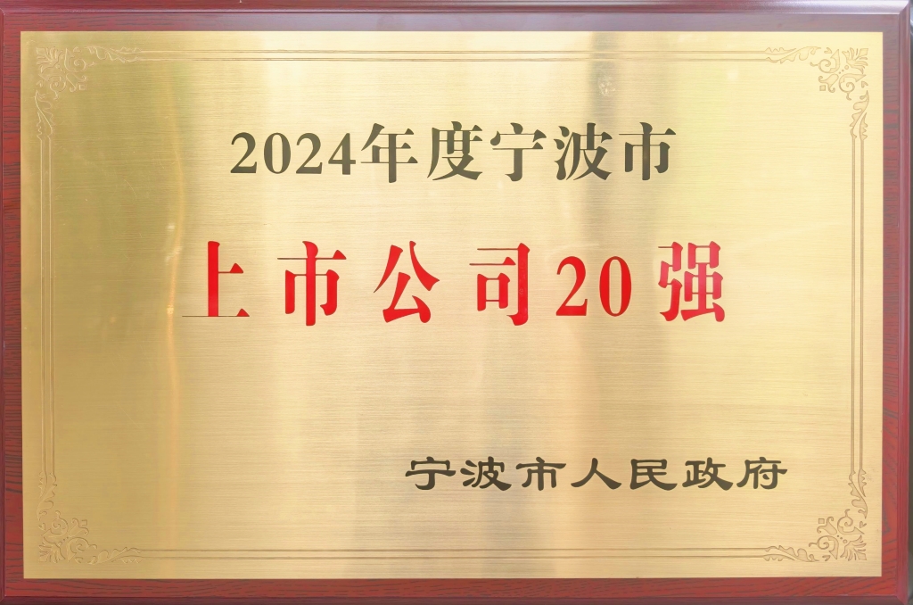 pt真人电子官网股份荣登“2024宁波上市公司20强”榜单